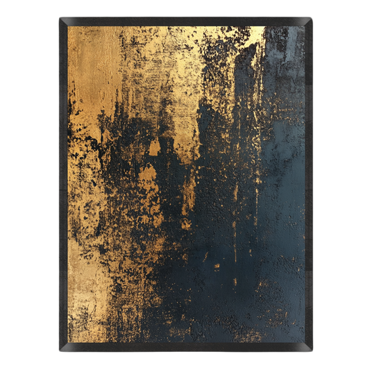 Abstract Weathered Gold Poster