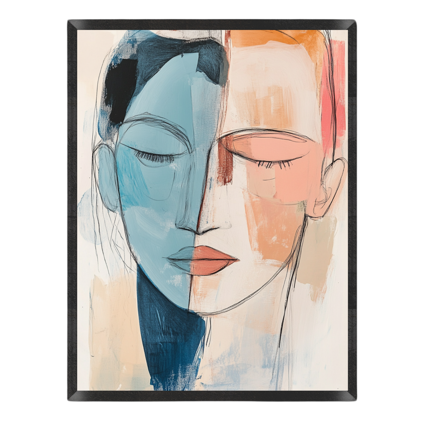 Dual Tone Face Poster