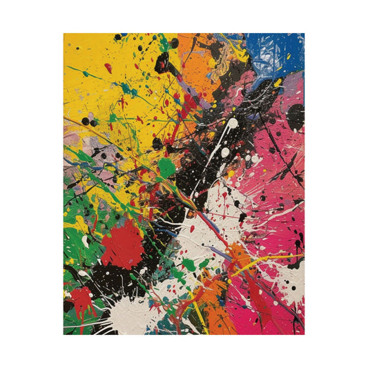 Color Burst Printed Poster