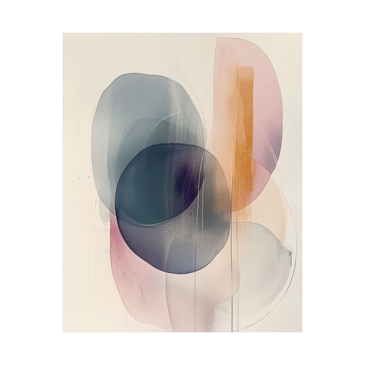 Ethereal Layered Abstract Poster