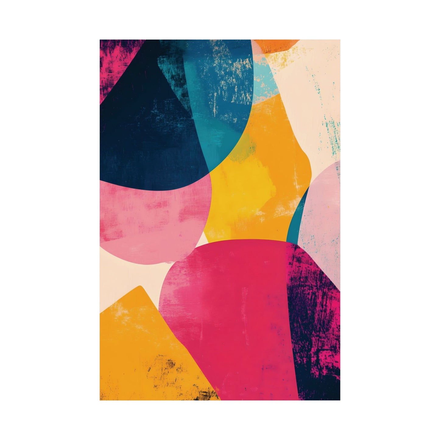 Playful Retro Palette Printed Poster