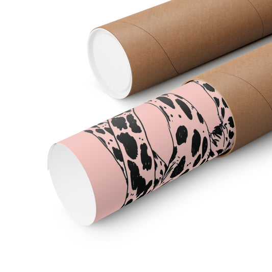 Blush Leopard Printed Poster