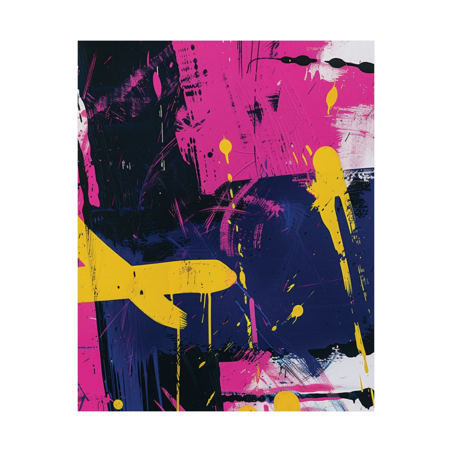 Electric Pulse Printed Poster
