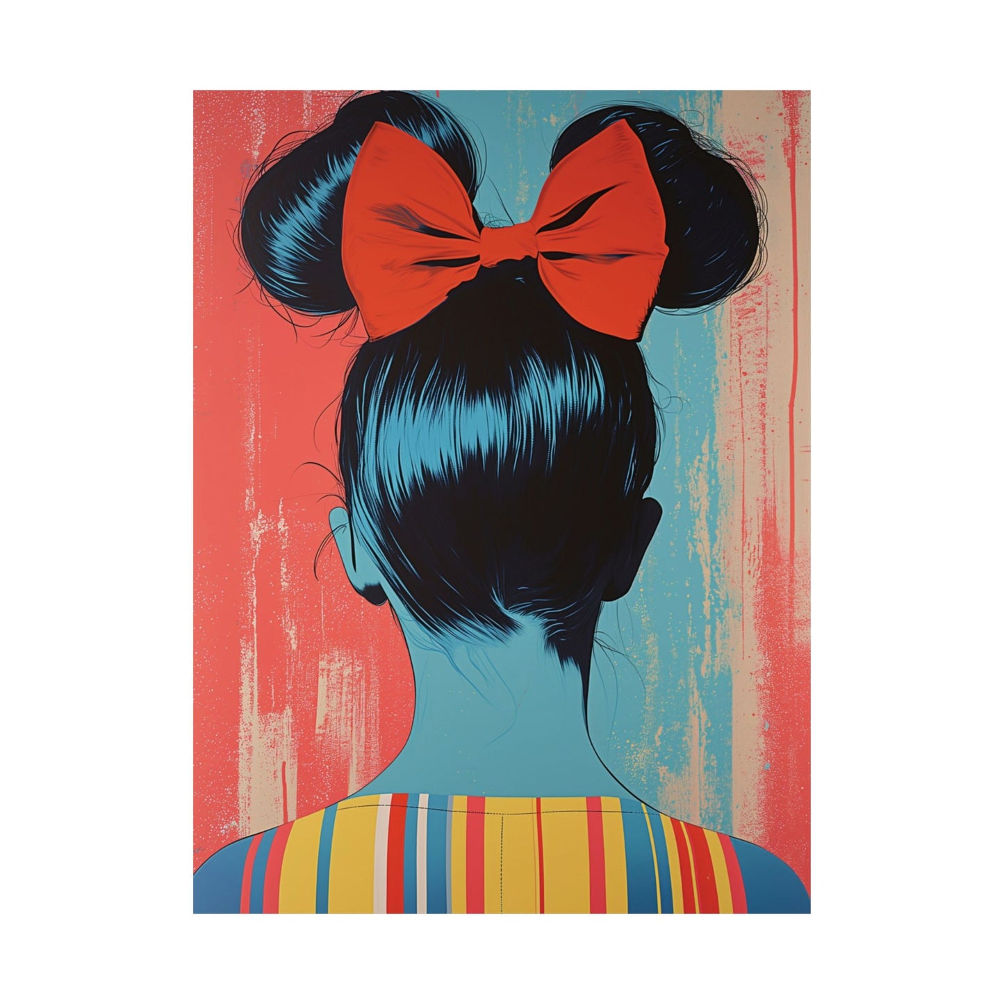 Crimson Bow Printed Poster