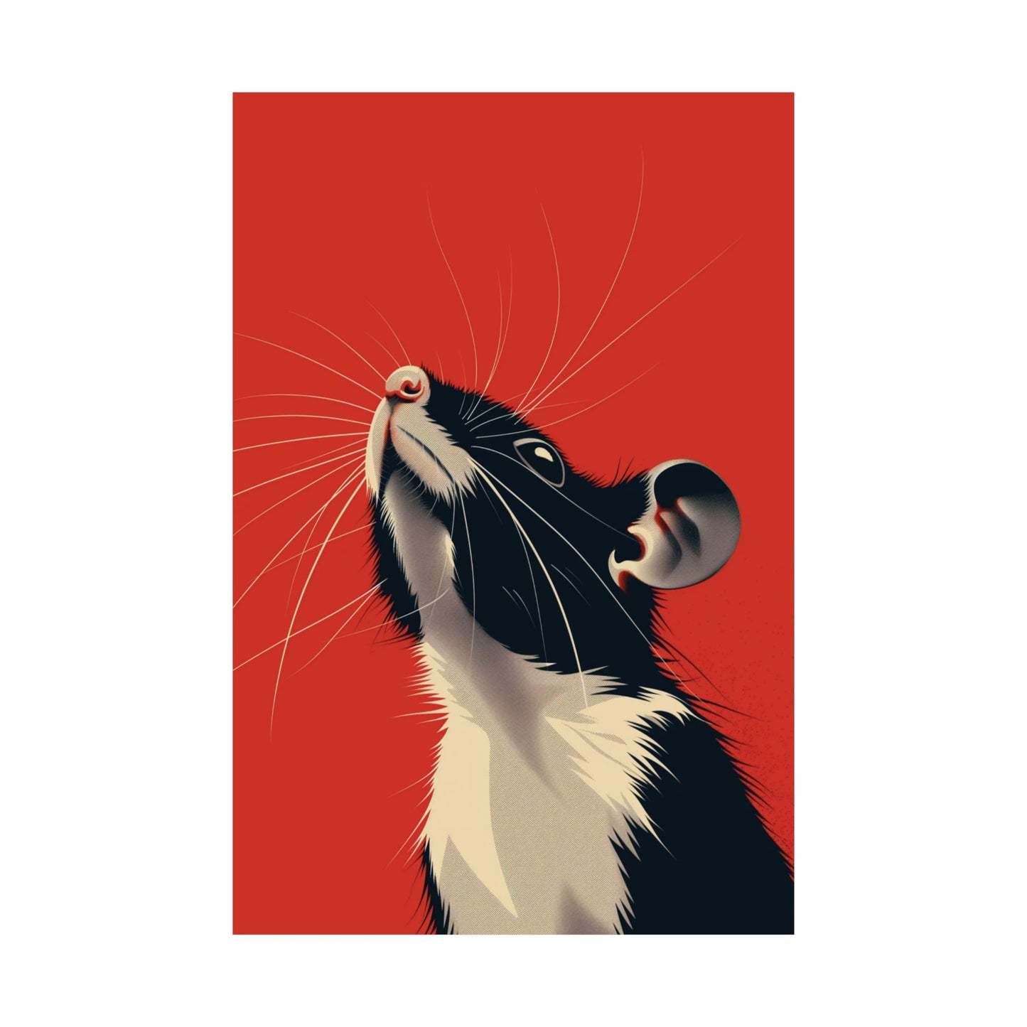 Curious Rat Printed Poster
