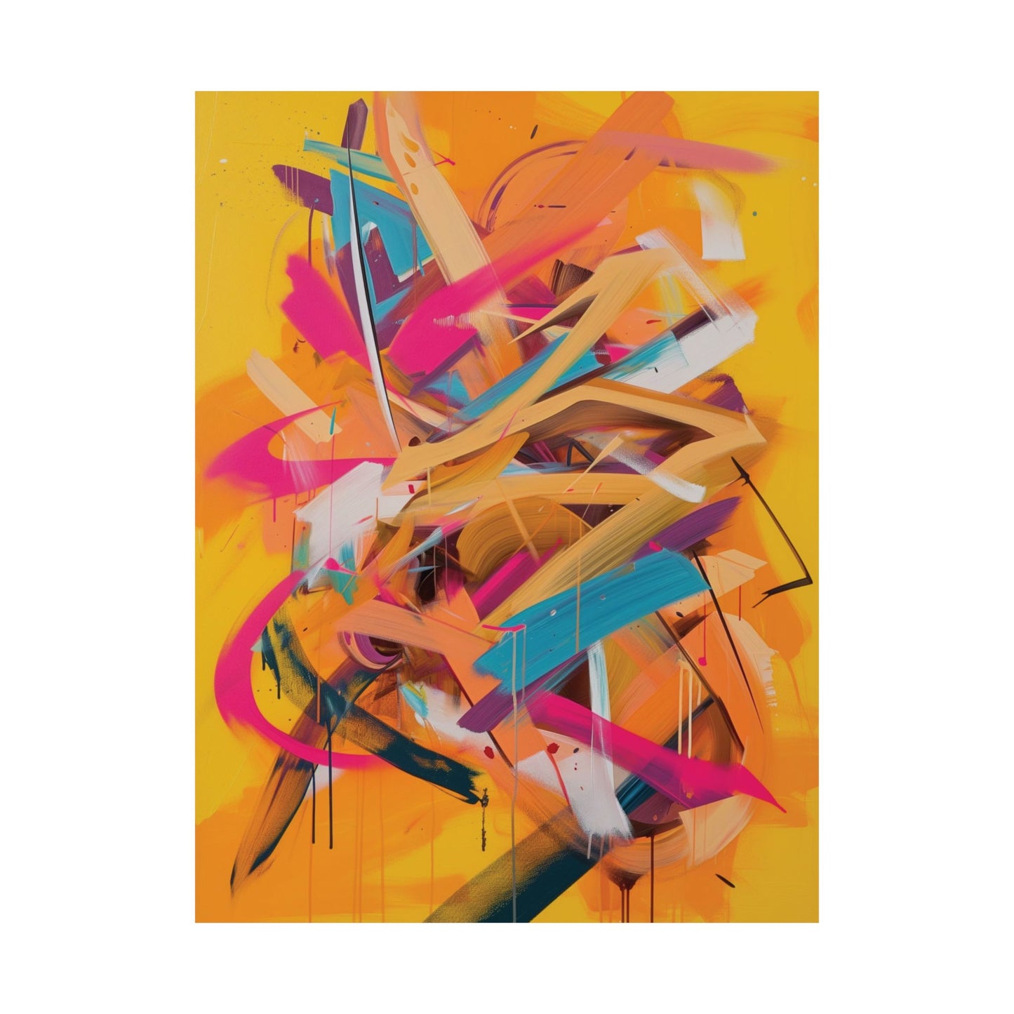 23: Vivid Motion Abstract Printed Poster