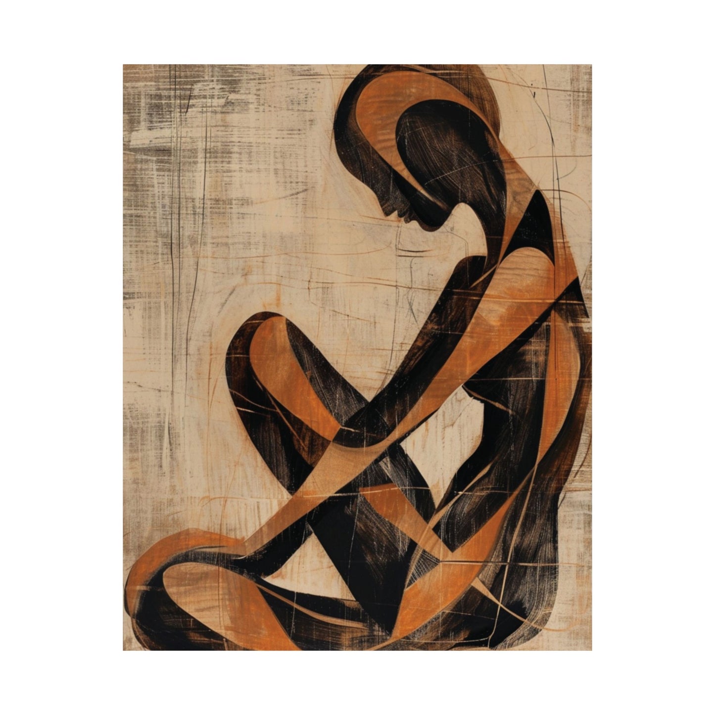 Contemplation Form Printed Poster