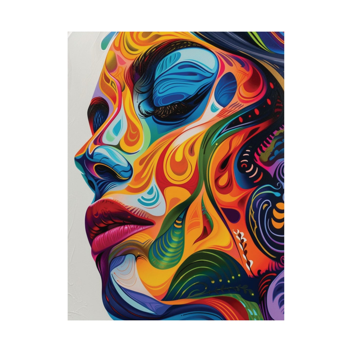 Chromatic Dream Woman Printed Poster