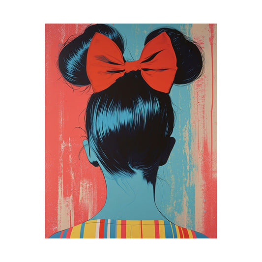 Crimson Bow Printed Poster