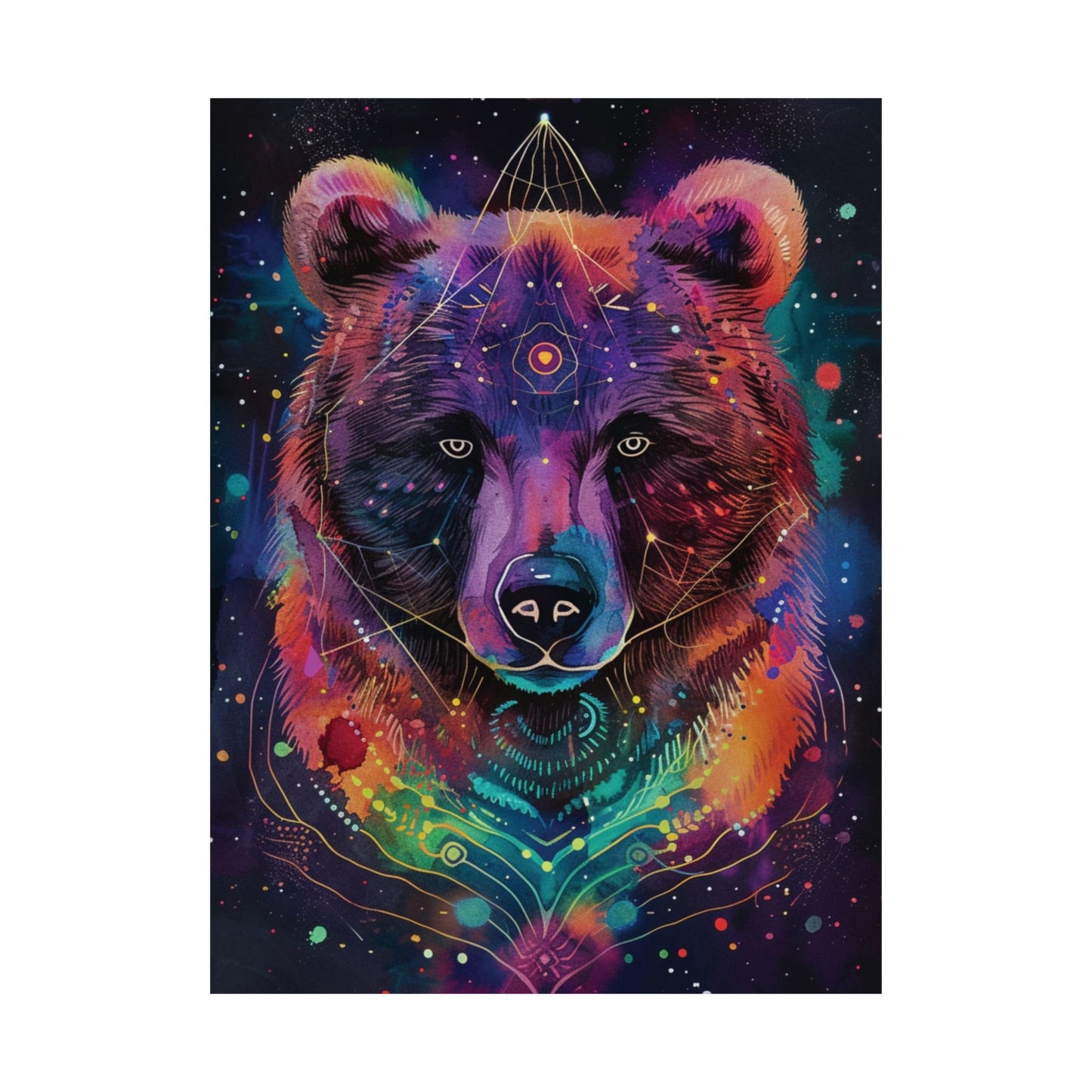Cosmic Bear Printed Poster