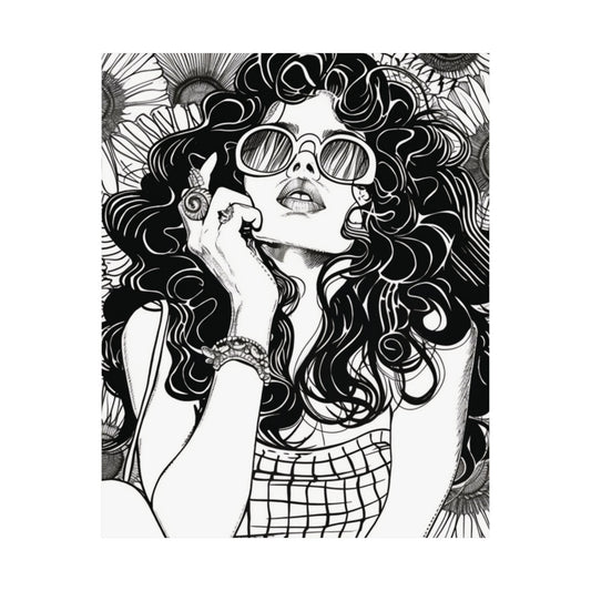 Retro Muse Printed Poster