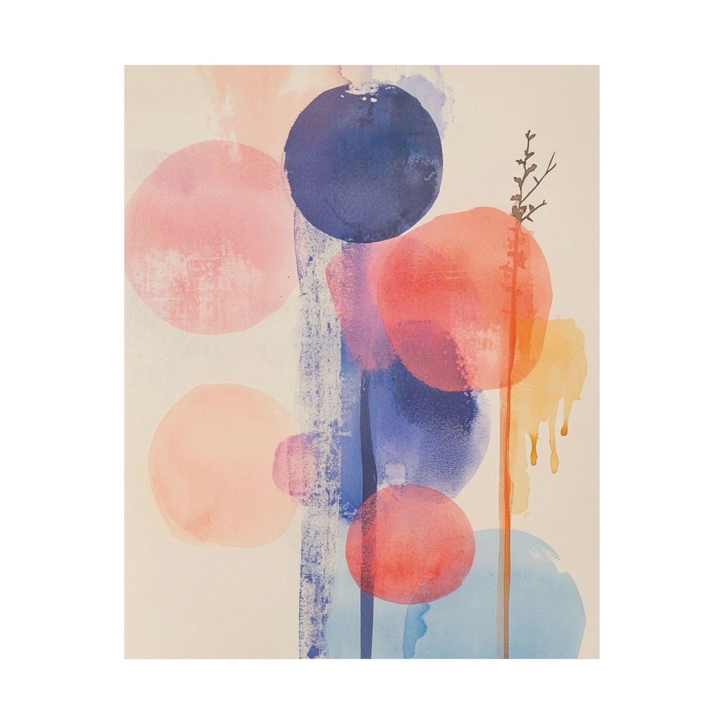 Whimsical Circle Composition Poster