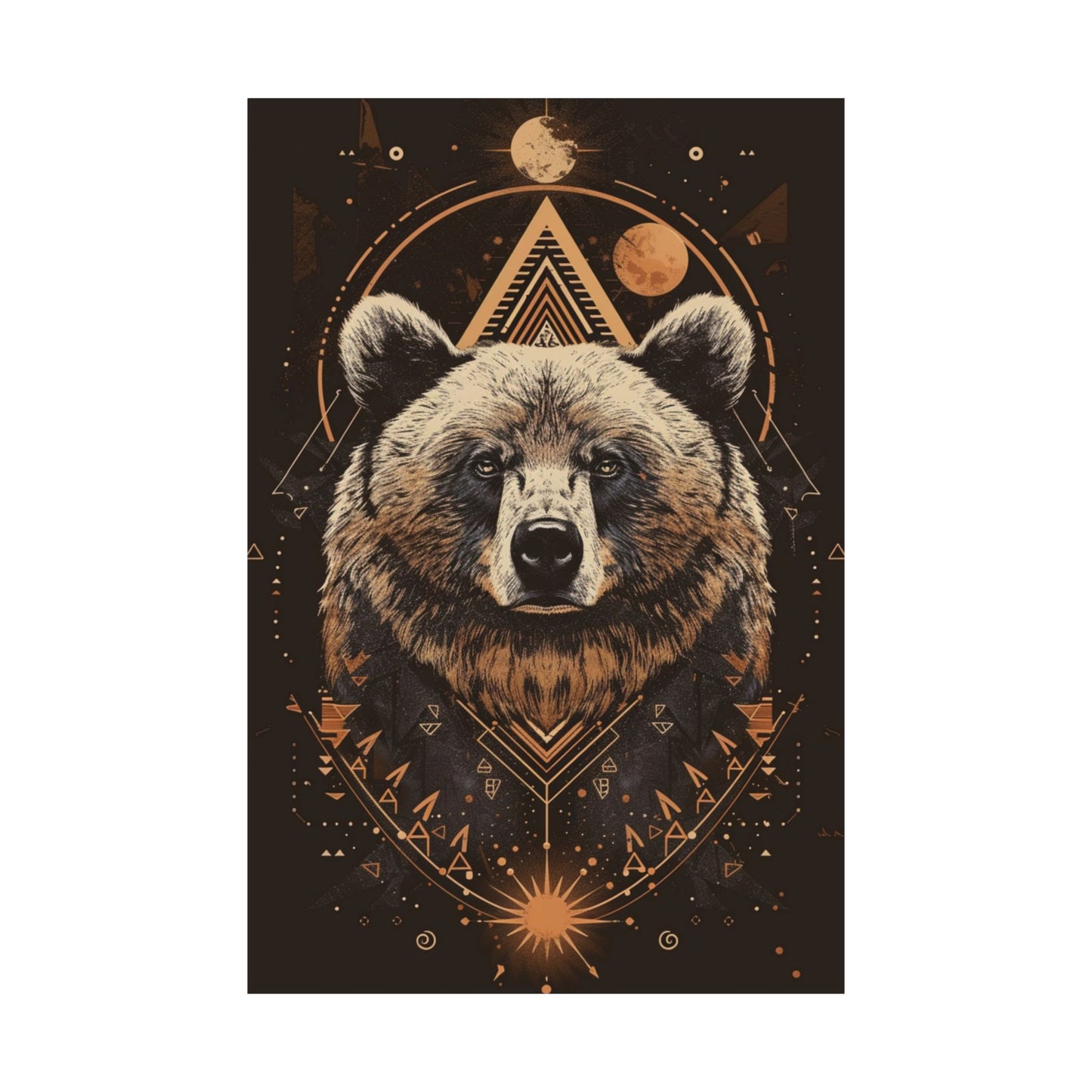 Celestial Bear Printed Poster