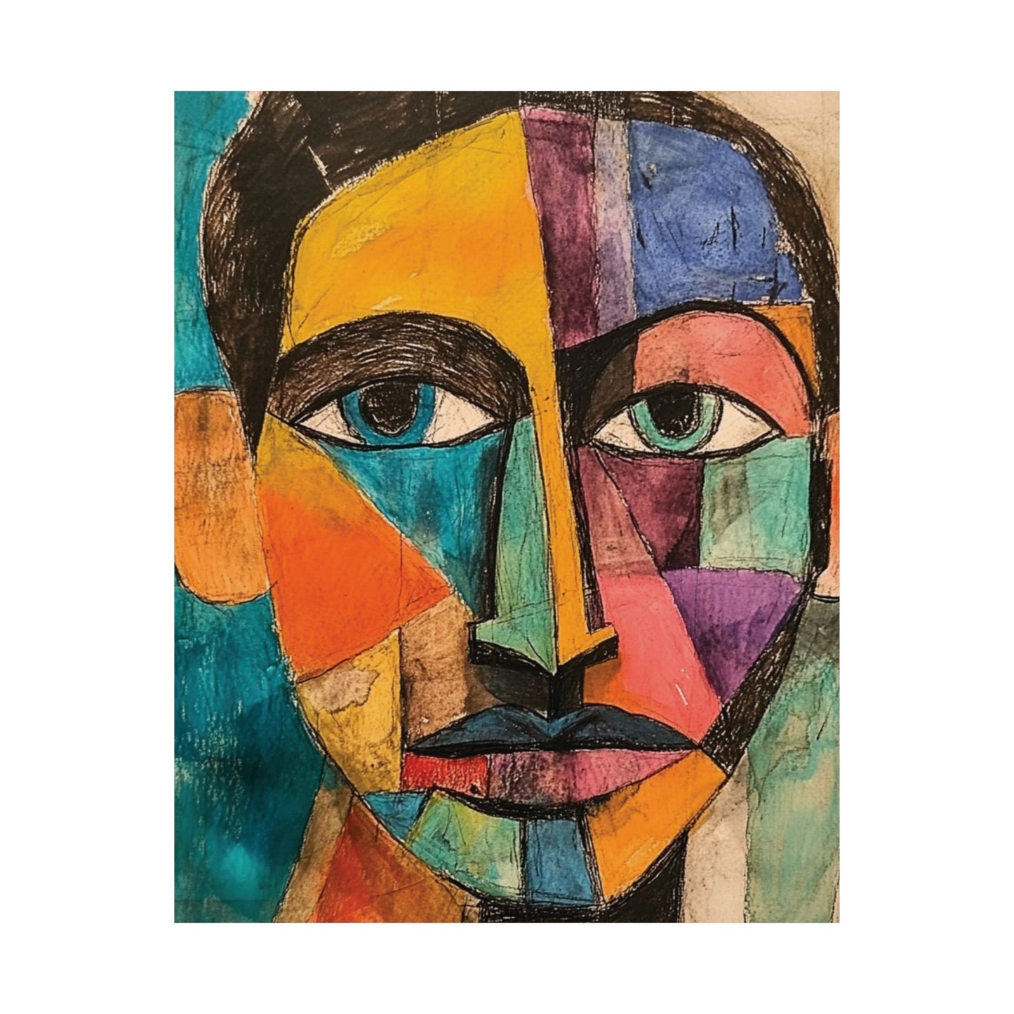 Avante Garde Portraiture Wall Art Poster