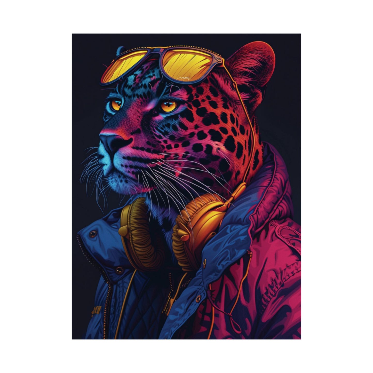 Urban Leopard Printed Poster