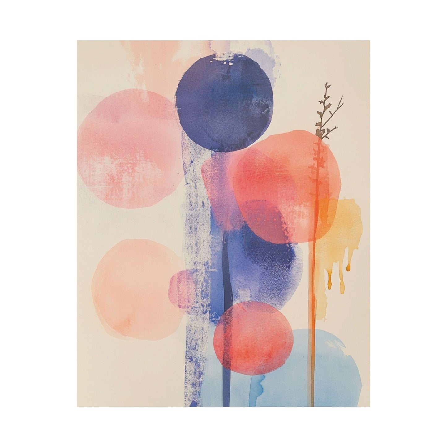 Whimsical Circle Composition Poster