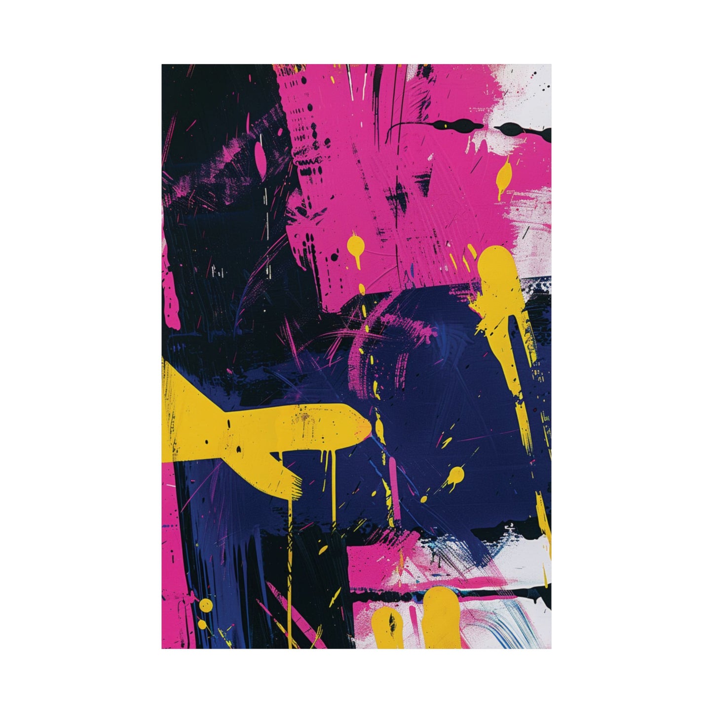 Electric Pulse Printed Poster