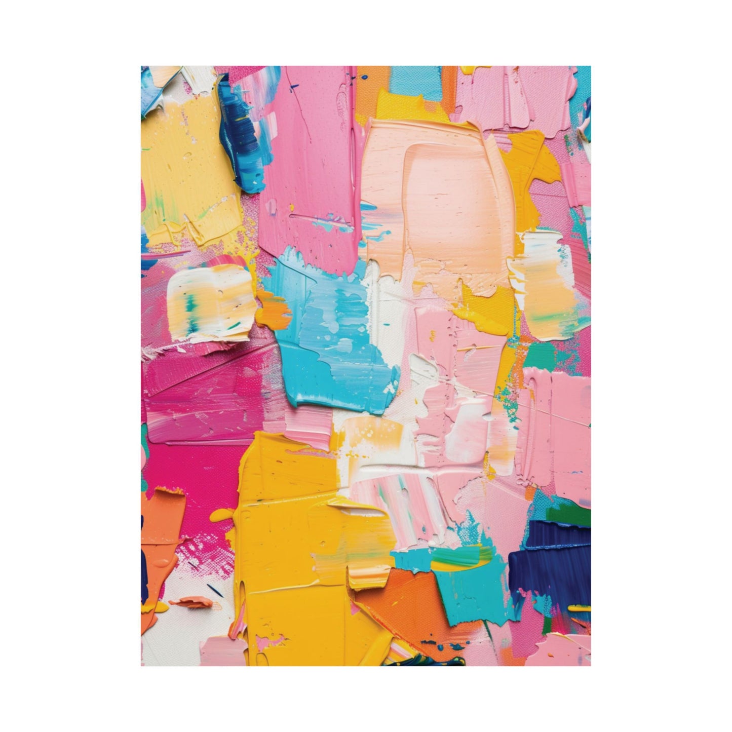 Color Harmony Abstract Printed Poster