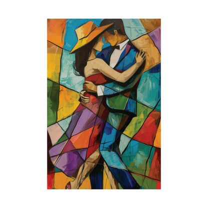 Tango Lovers Abstract Poster