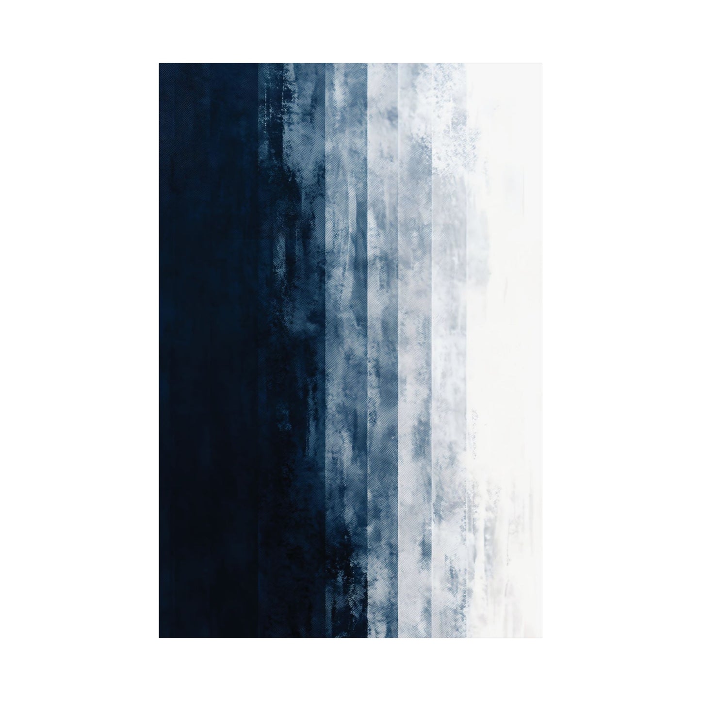 Indigo Abstract Gradient Printed Poster