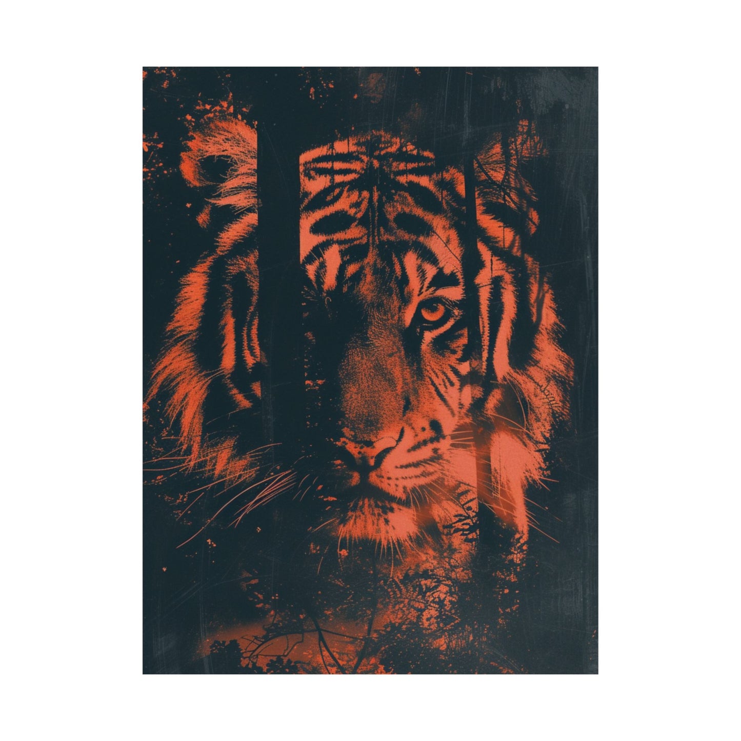 Ember Tiger Printed Poster