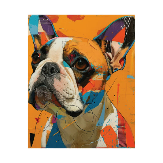 19: French Bulldog Pop Art Printed Poster