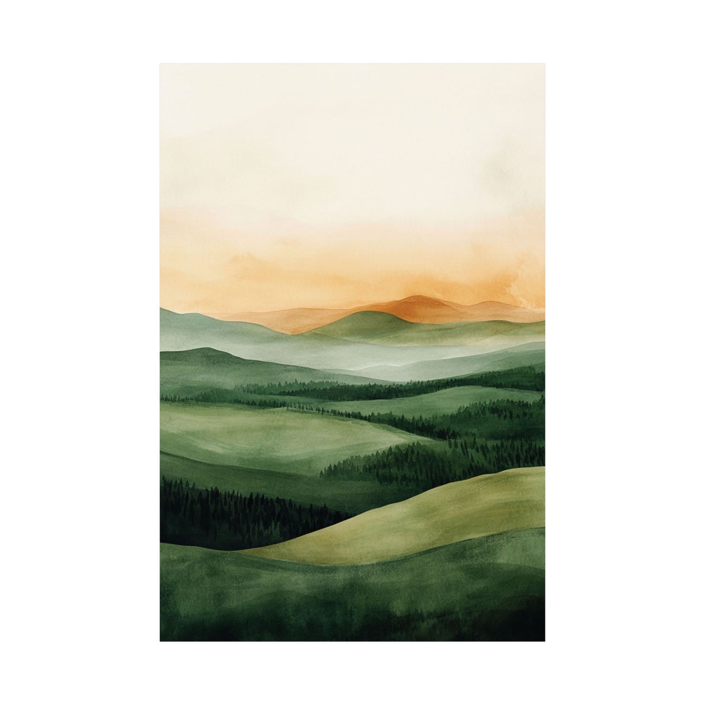 Emerald Green Valley Poster