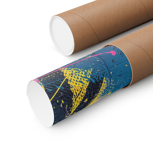 Neon Burst Printed Poster