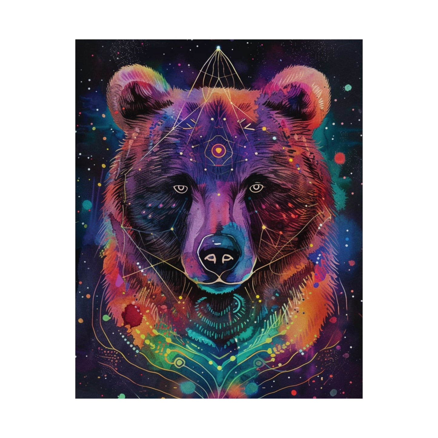 Cosmic Bear Printed Poster