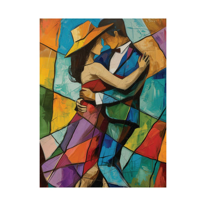 Tango Lovers Abstract Poster