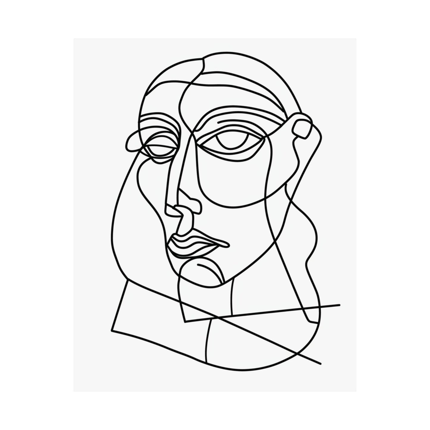 Linear Gaze Printed Poster