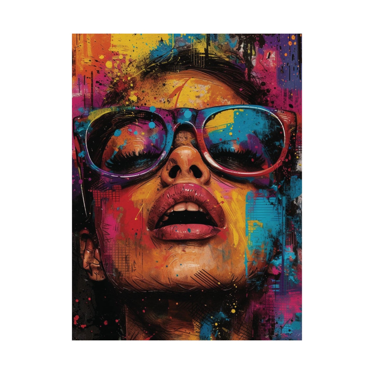 Neon Muse Printed Poster