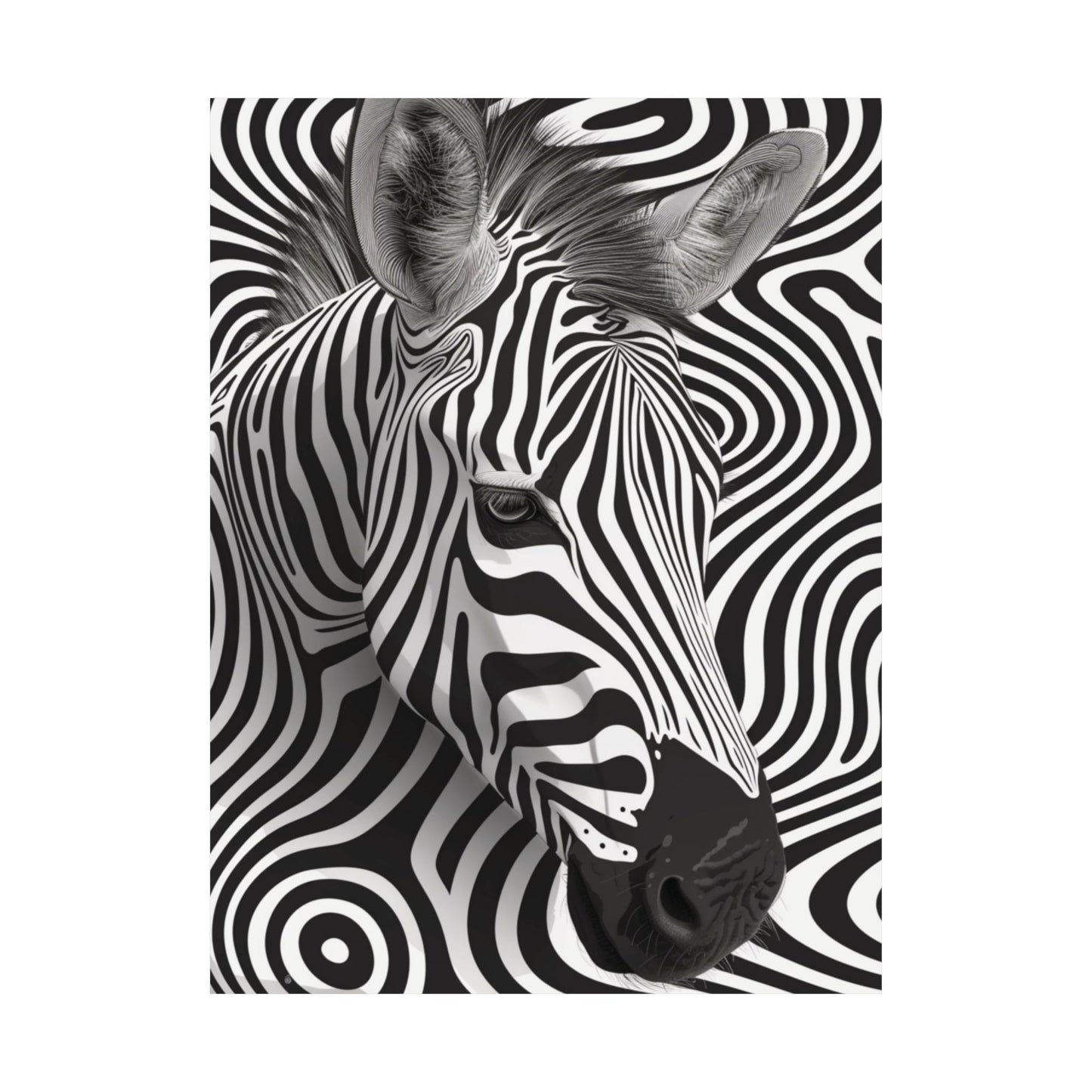 Monochrome Mirage Printed Poster