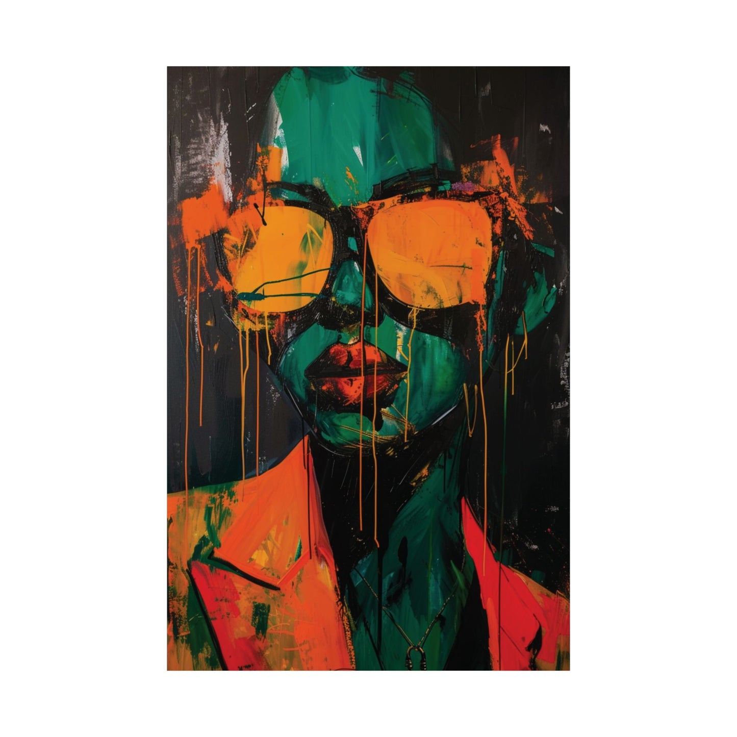Neon Attitude Printed Poster