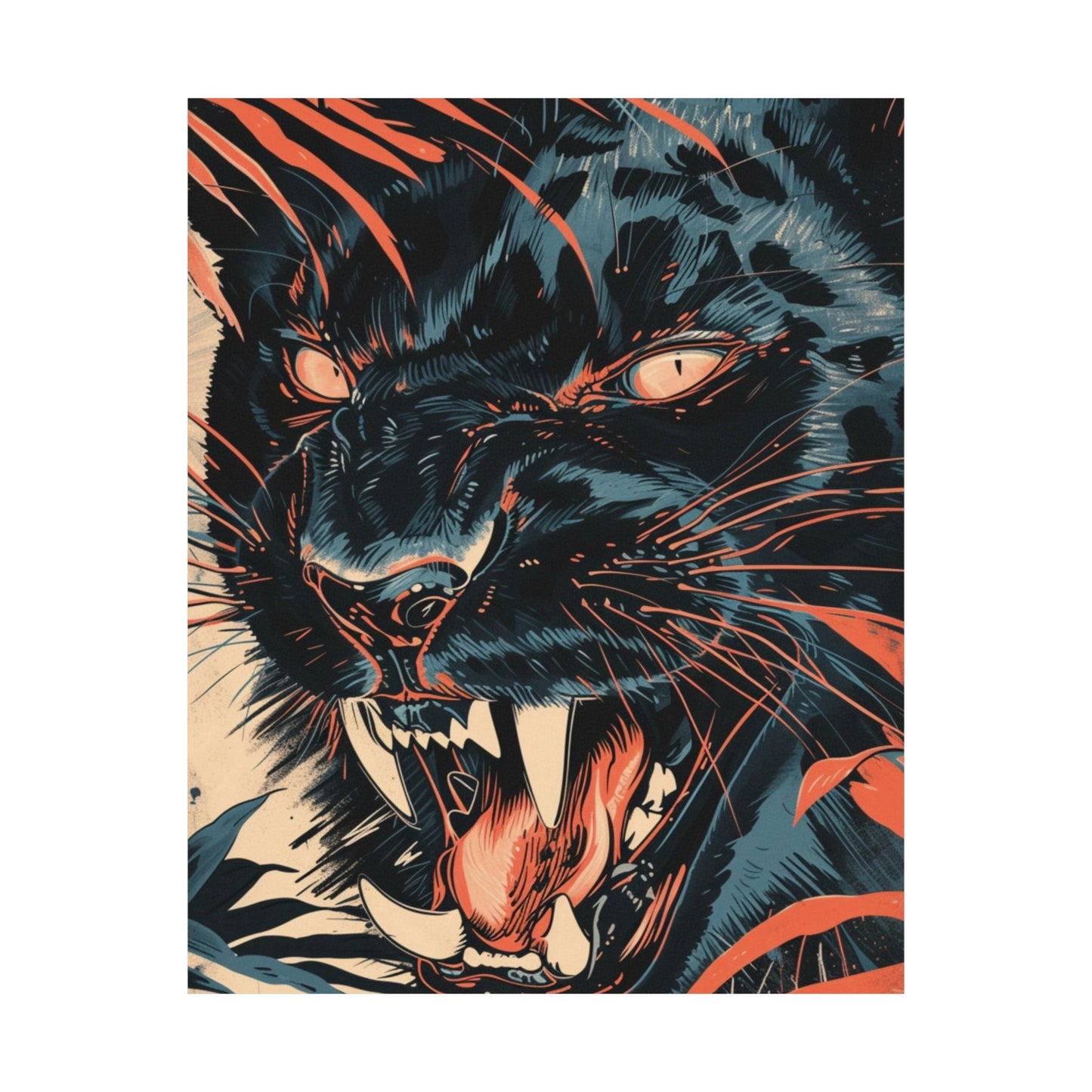 Fierce Panther Printed Poster
