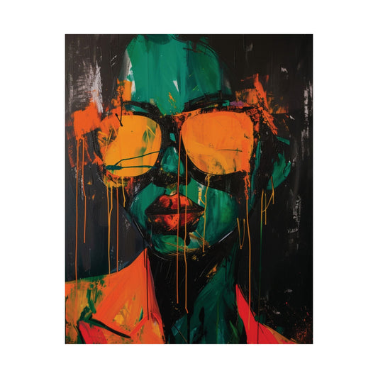 Neon Attitude Printed Poster