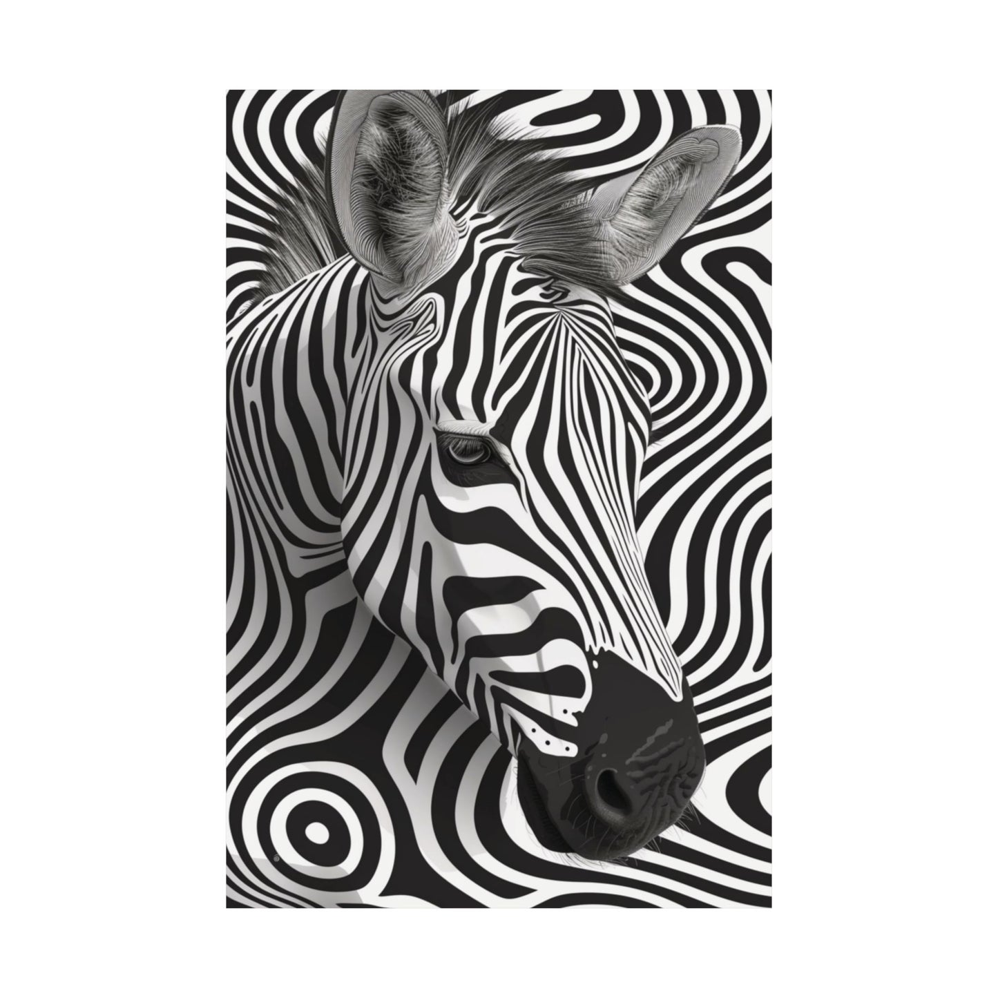 Monochrome Mirage Printed Poster