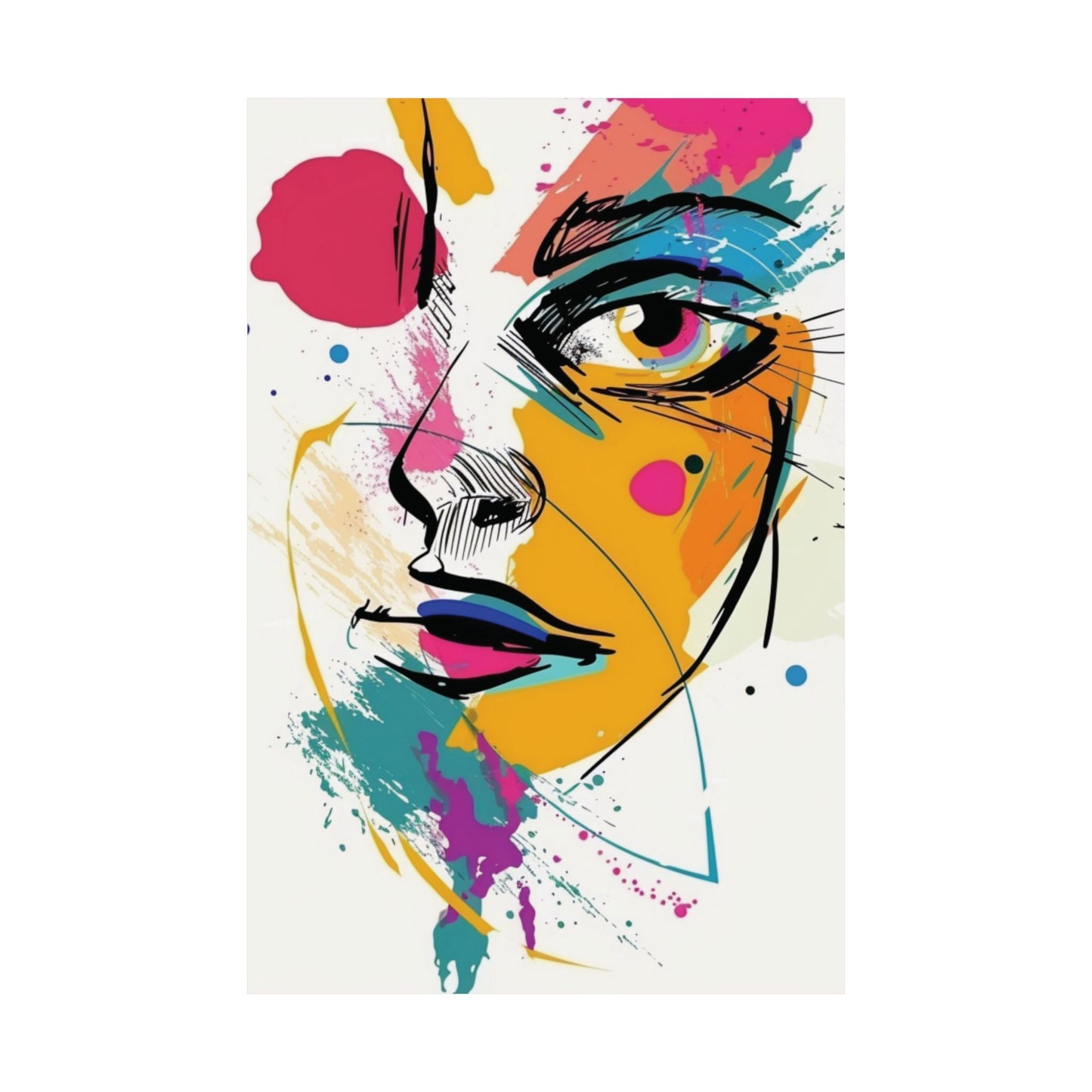 Color Splash Muse Printed Poster