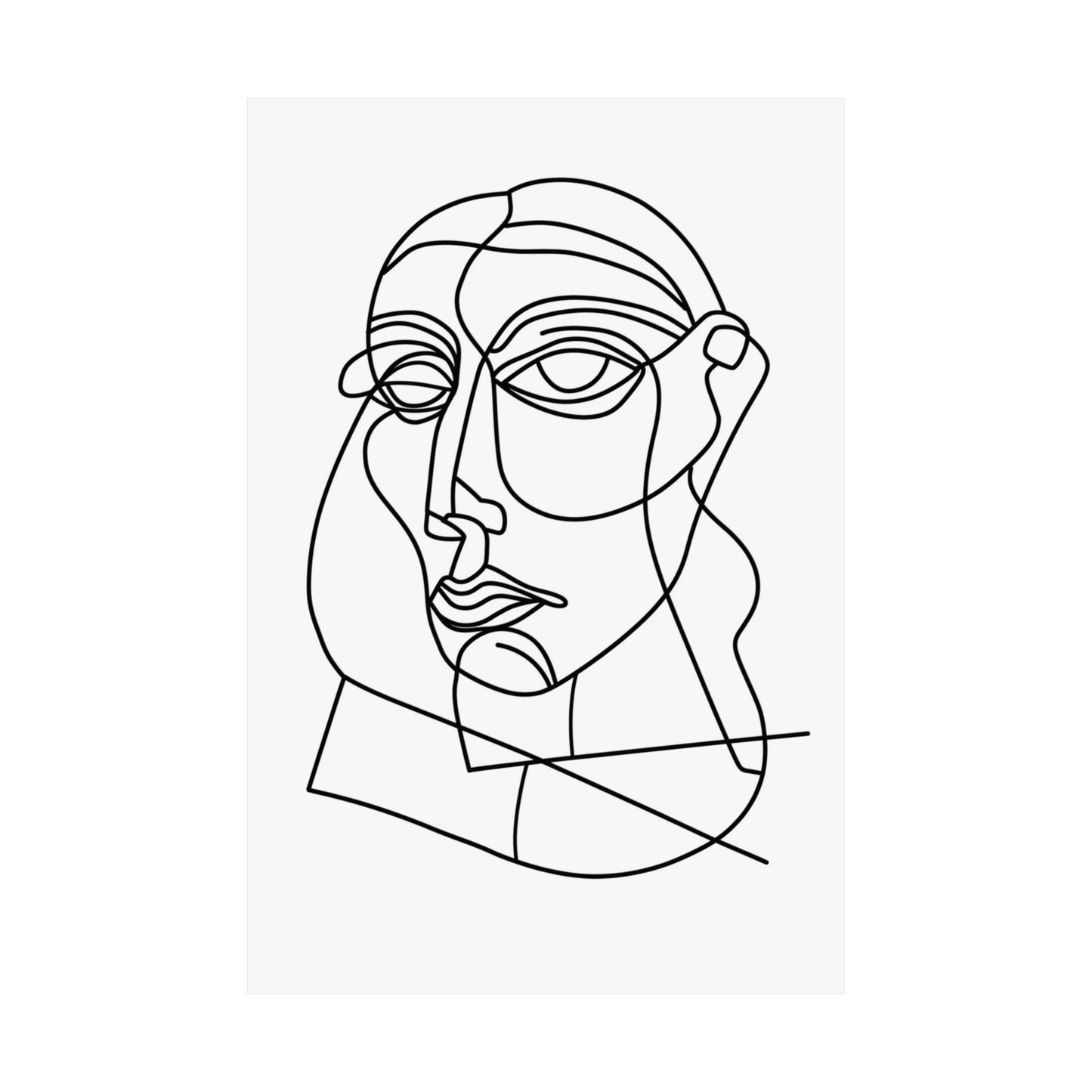 Linear Gaze Printed Poster