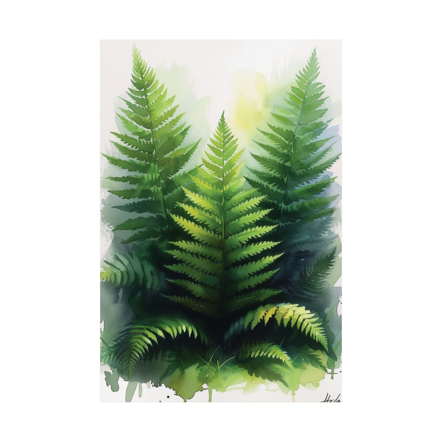 Fern Serenity Printed Poster