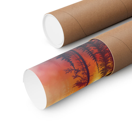 Sunset Pines Printed Poster