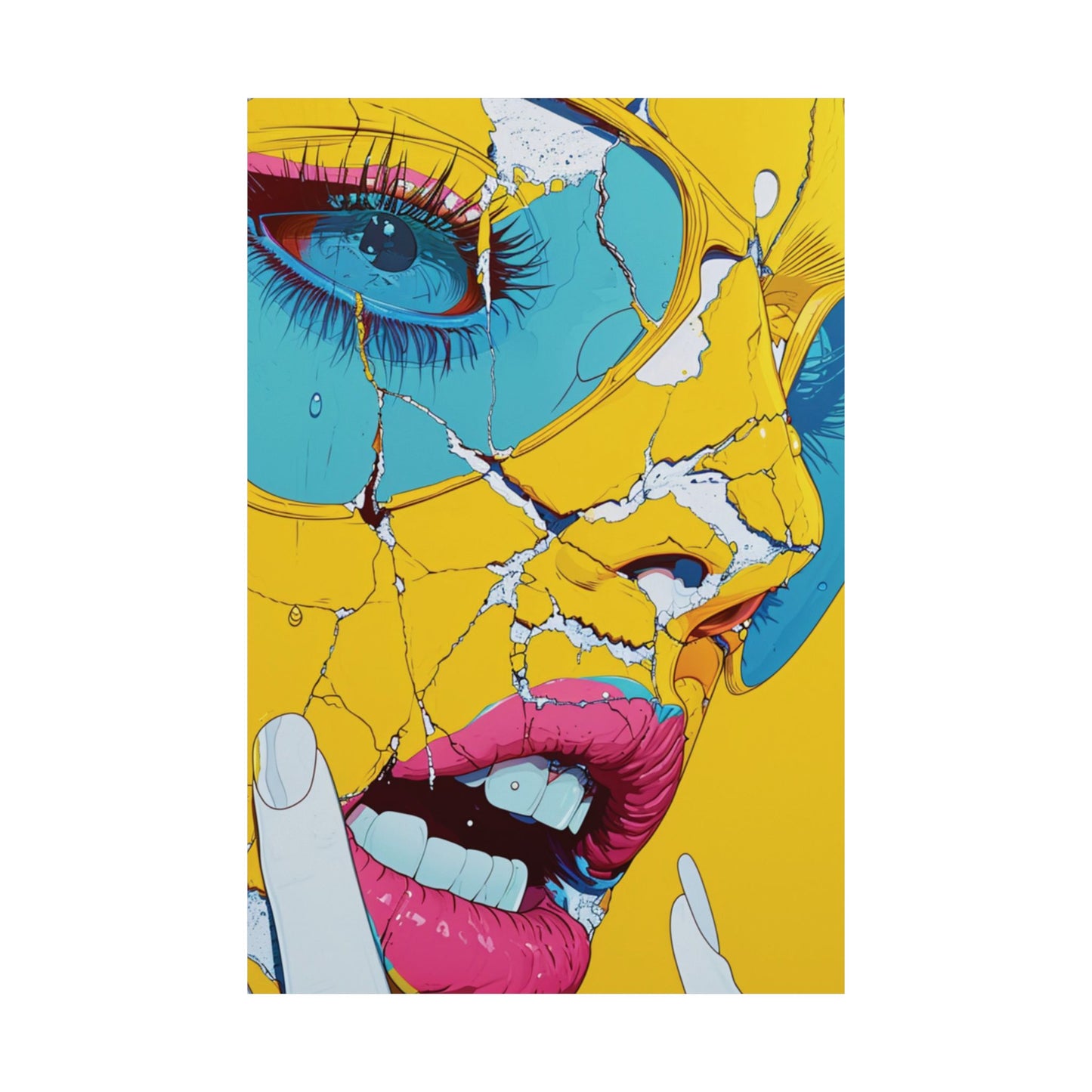 Shattered Beauty Printed Poster