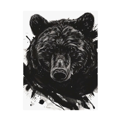 Wild Splatter Bear Poster