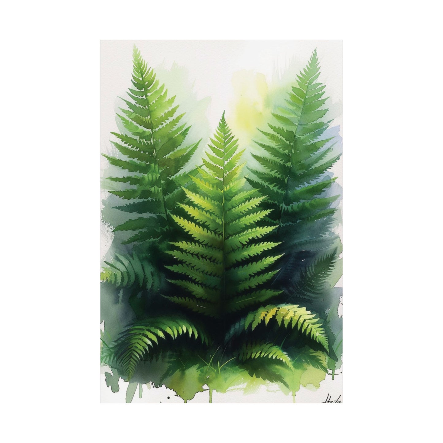 Fern Serenity Printed Poster