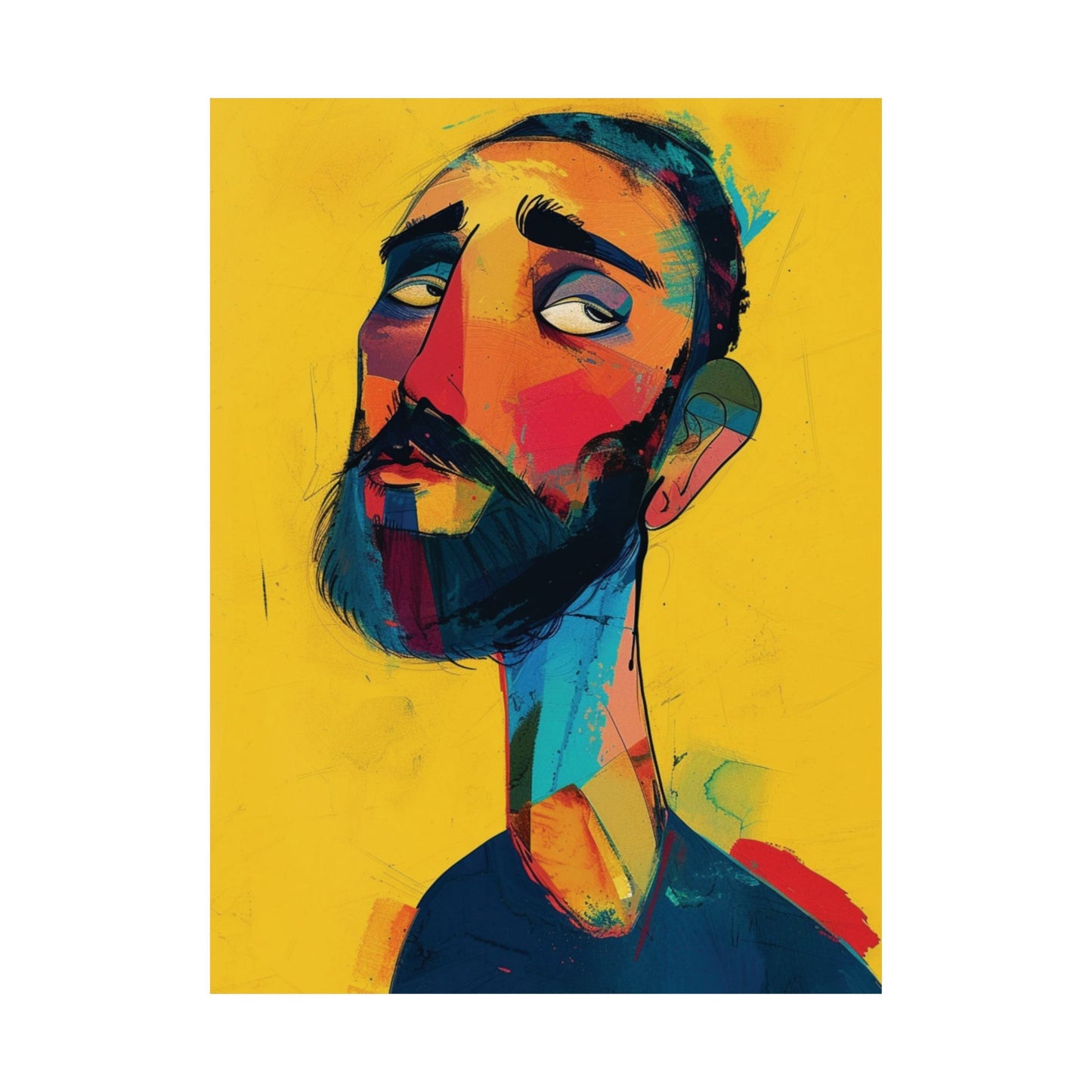Curious Glance Printed Poster