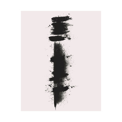 Zen Ink Splatter Poster