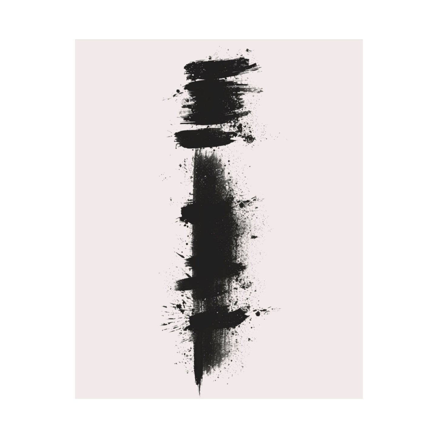Zen Ink Splatter Printed Poster