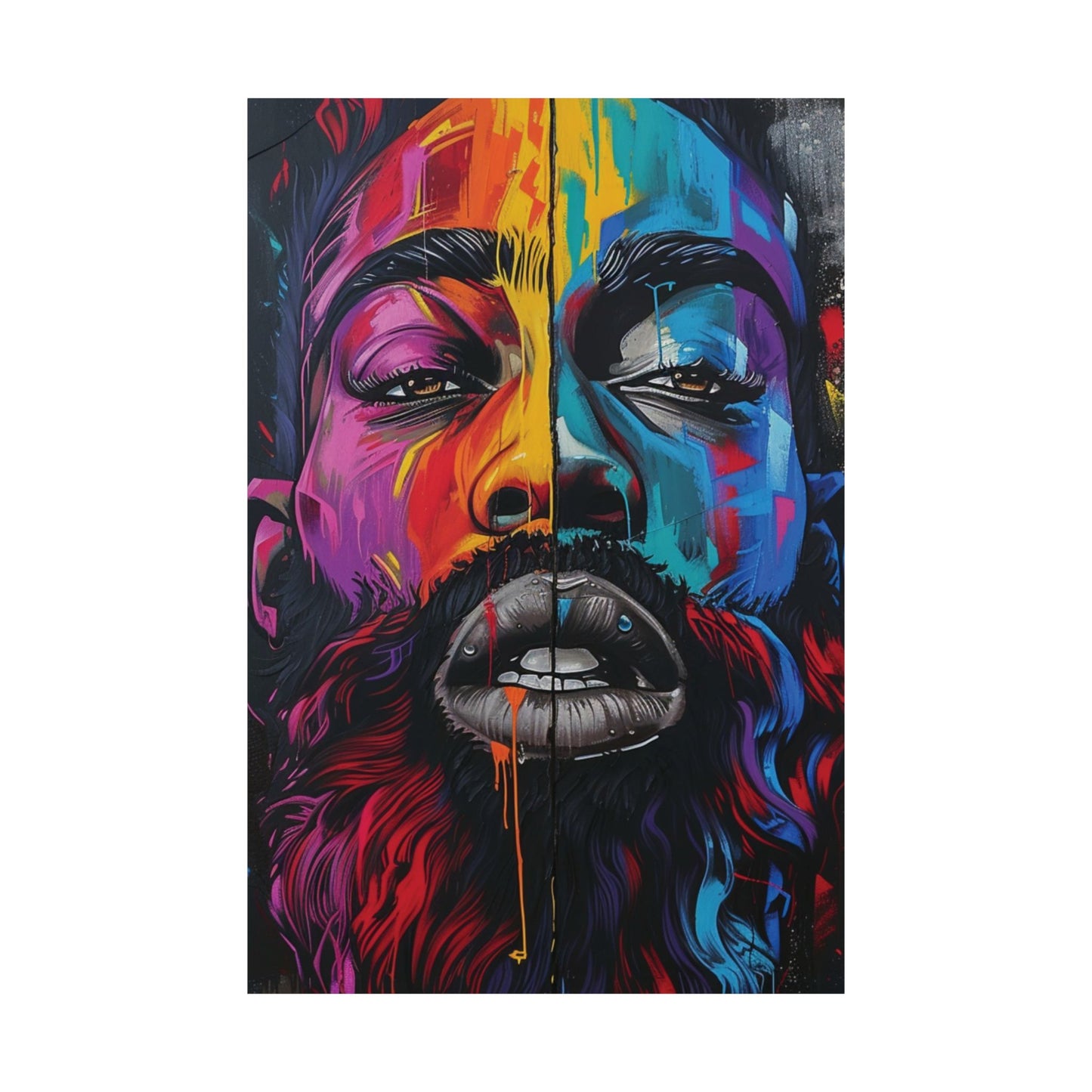 Dual Spectrum Portrait Printed Poster