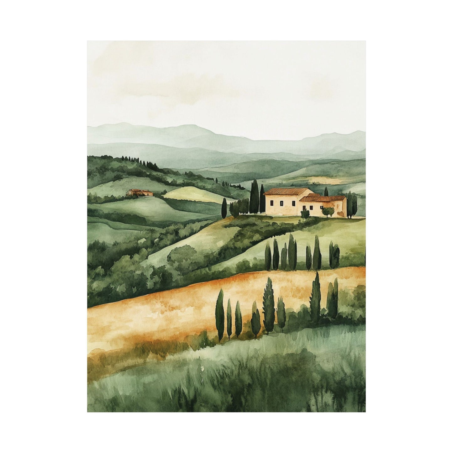 267: Tuscany Countryside Villa Poster