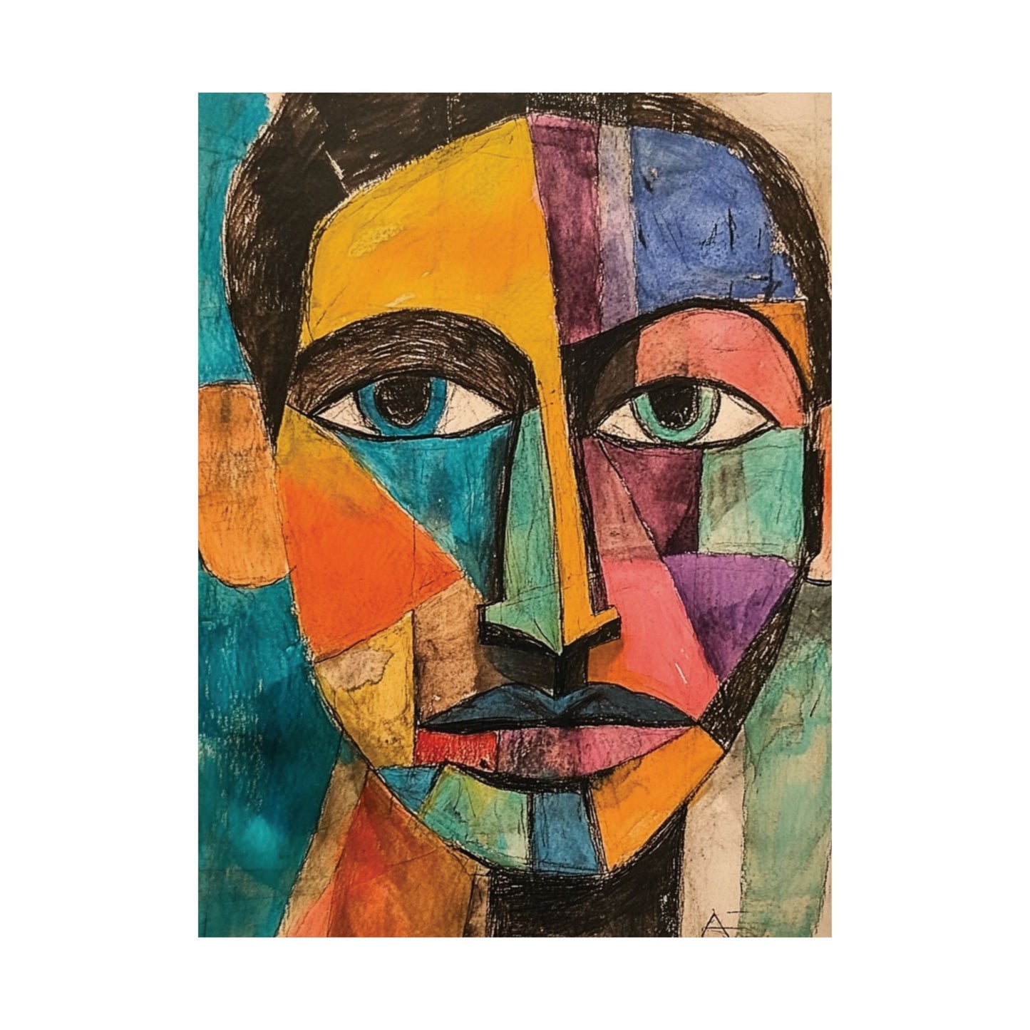 Avante Garde Portraiture Wall Art Poster